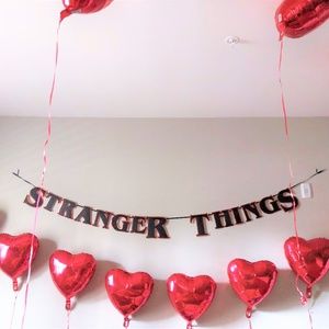 Stranger Things Logo Party Banner